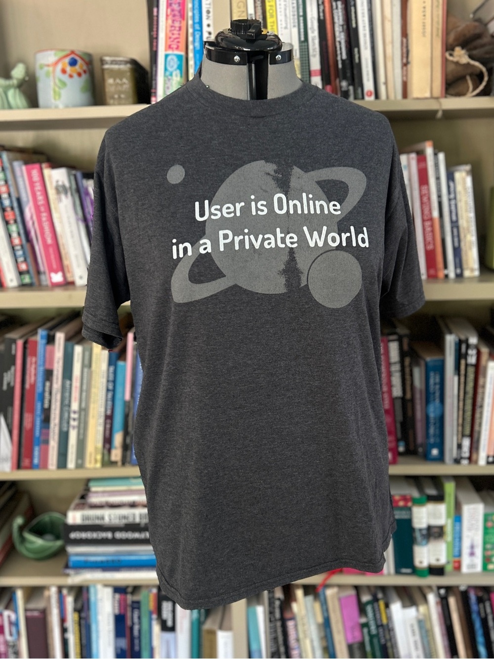 Oversized ‘User Online’ Graphic Tee